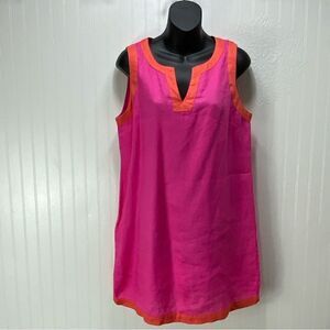 SIGRID OLSEN 100% linen sleeveless dress